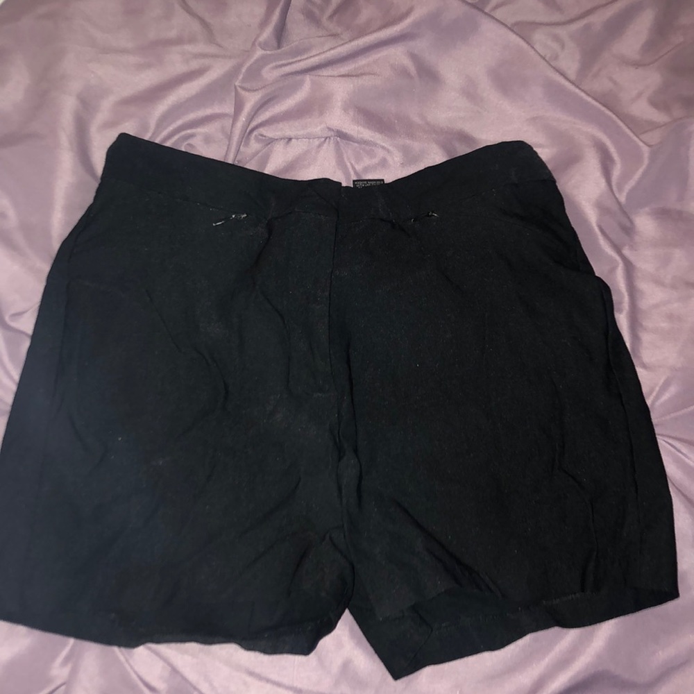 Express Worlo Brand Stretch black shorts.